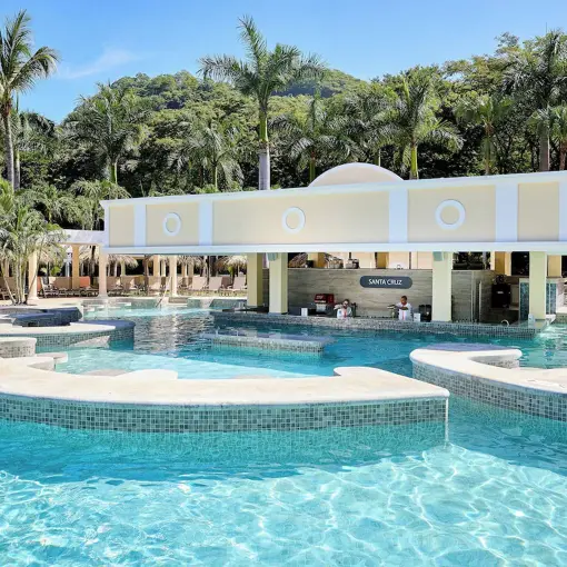 Pool and swim-up bar at Hotel Riu Guanacaste