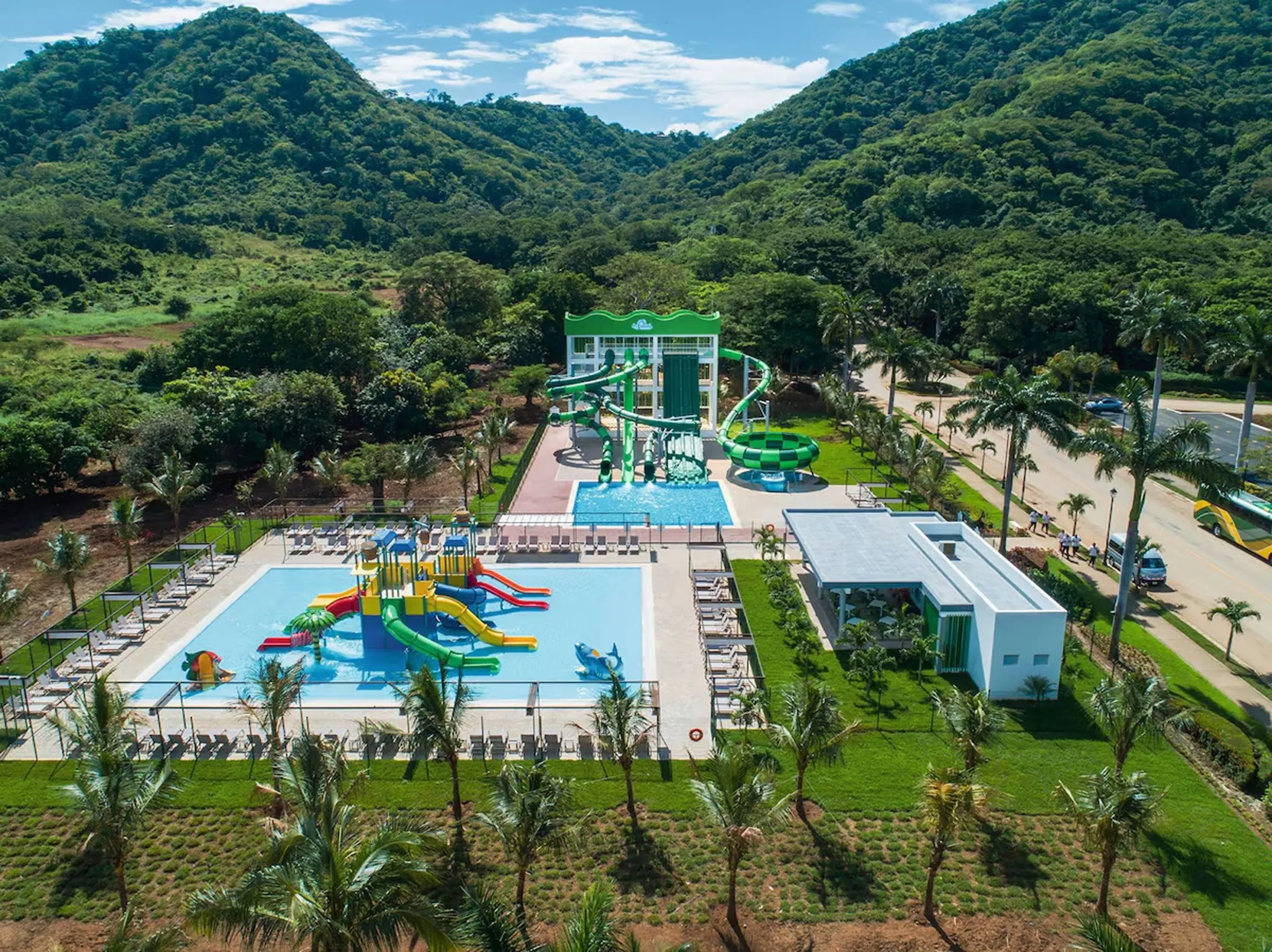 water park and kids slides at Hotel Riu Guanacaste