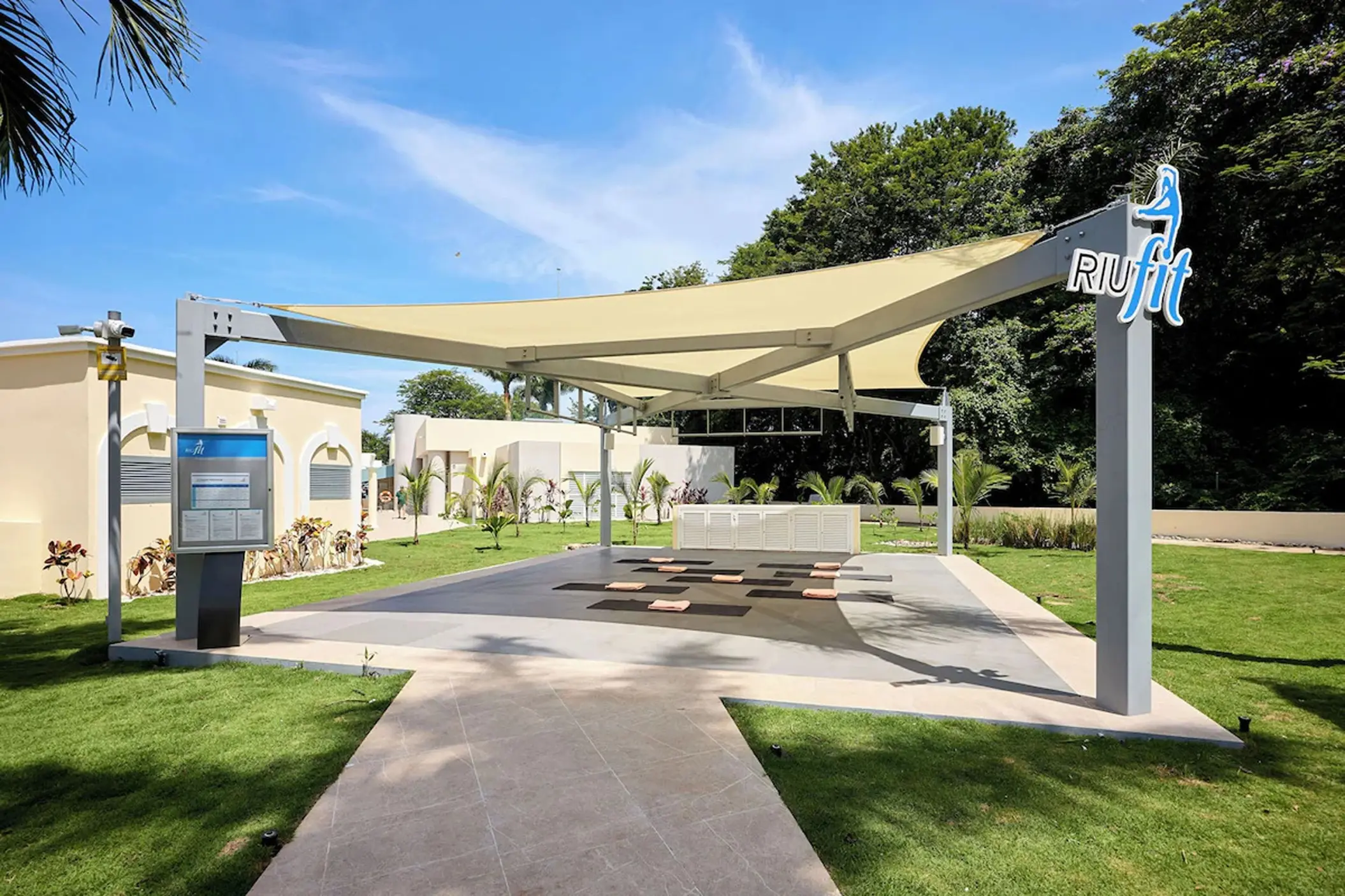 yoga and fitness area at Hotel Riu Guanacaste