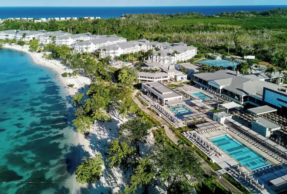 aerial view of Hotel Riu Negril in Jamaica