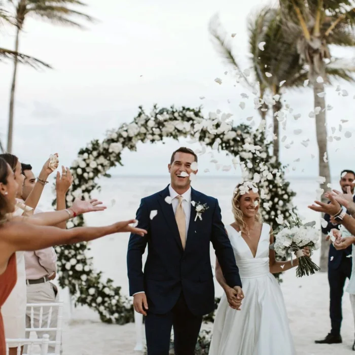 Beach wedding at Riu Jamaica
