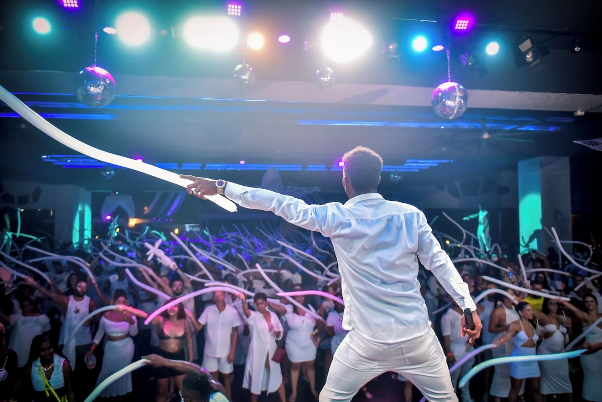 white party at Hotel Riu Negril