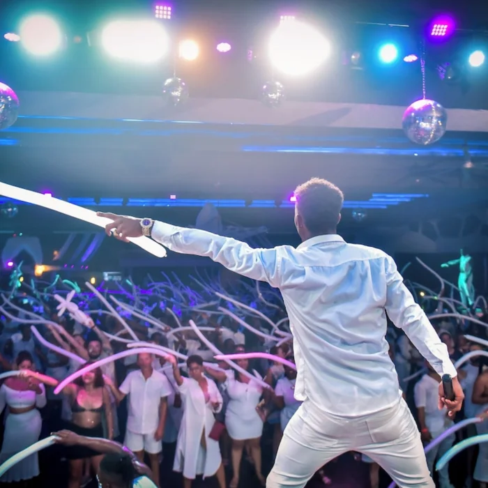 white party at Hotel Riu Negril