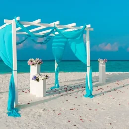 beach wedding venue at Riu Palace Aquarelle Hotel