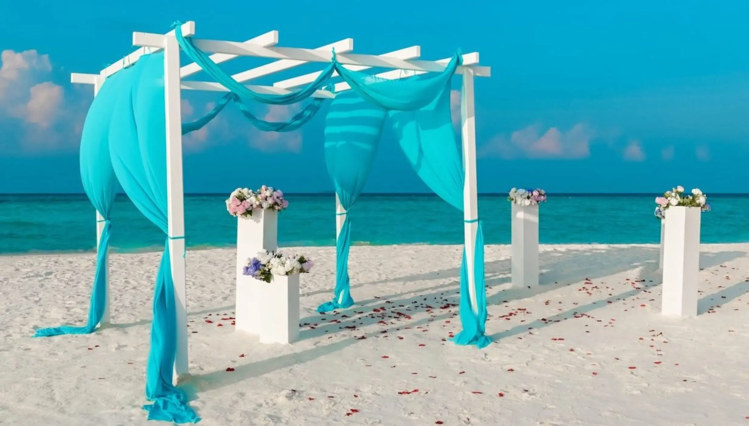 beach wedding venue at Riu Palace Aquarelle Hotel