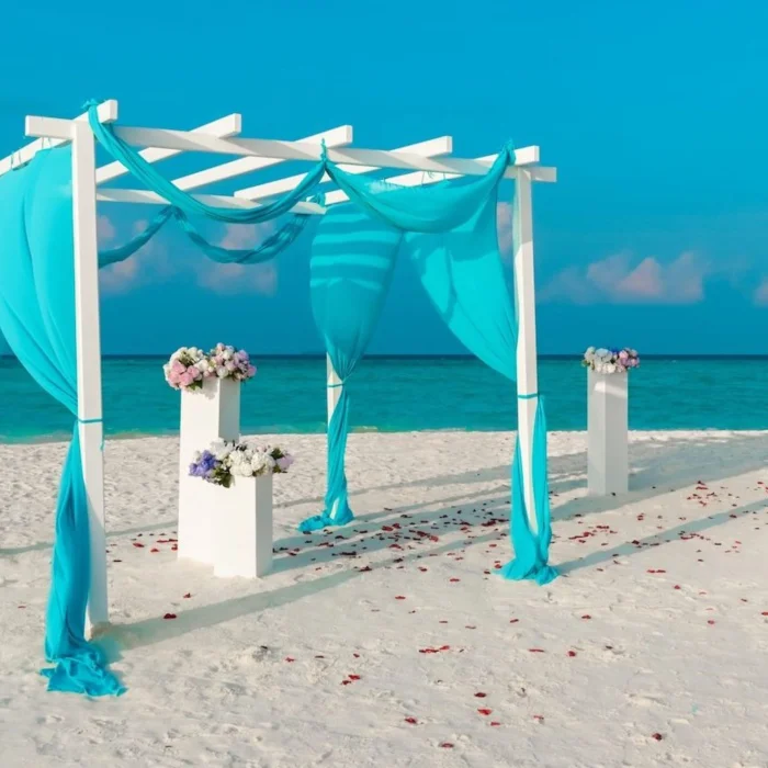 beach wedding venue at Riu Palace Aquarelle Hotel