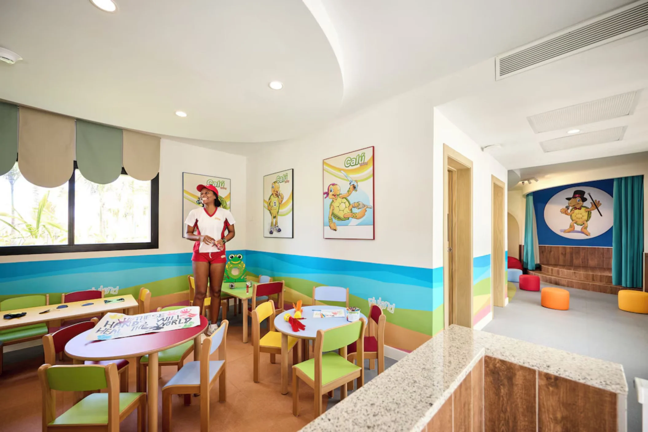 childrens indoor play area at Riu Palace Aquarelle Hotel