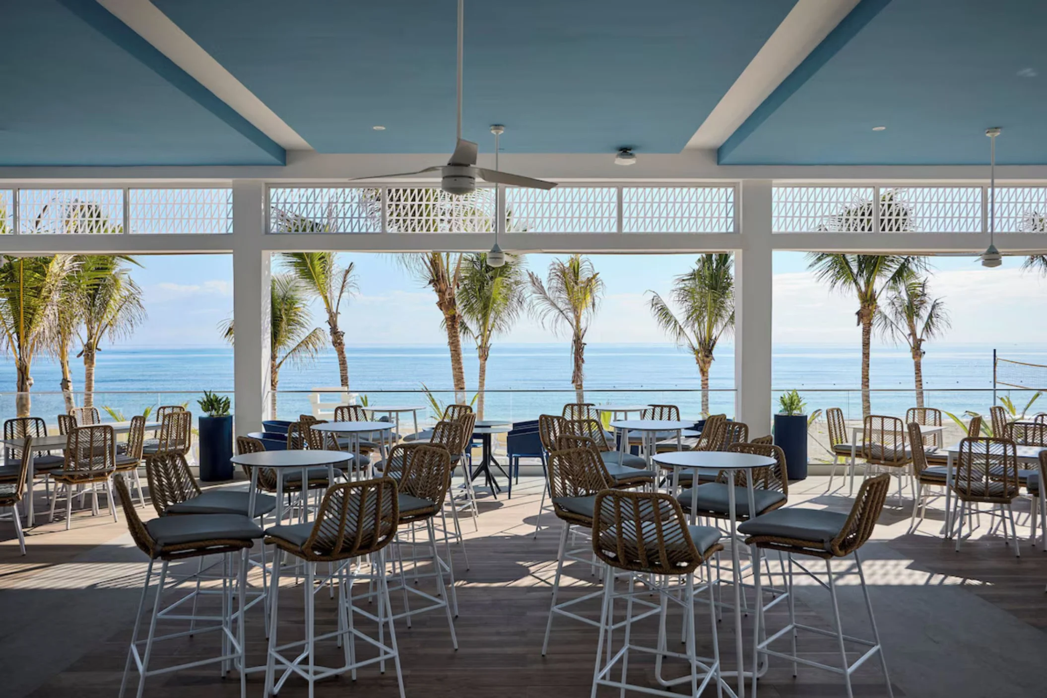 oceanside restaurant at Riu Palace Aquarelle Hotel