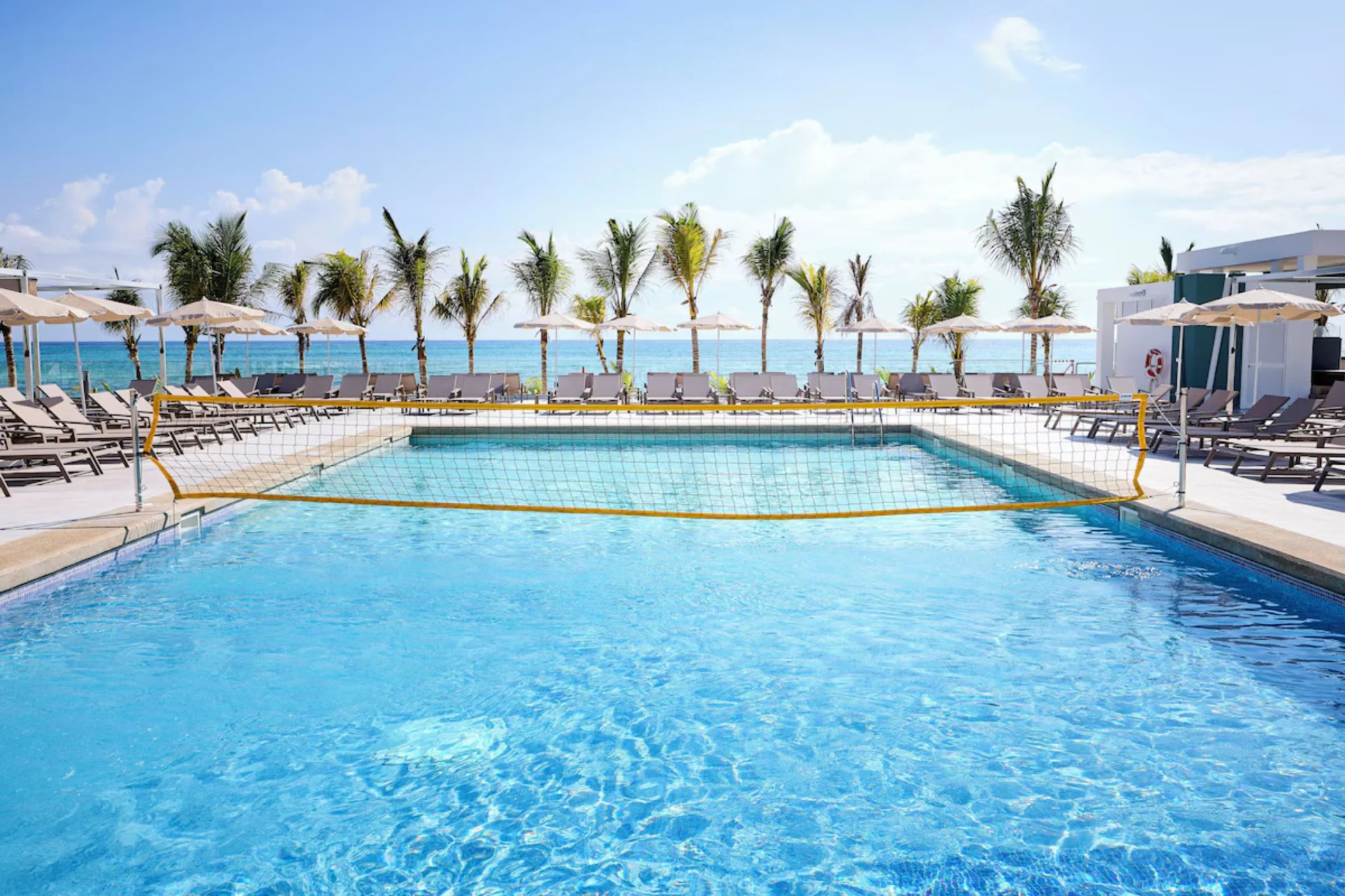 pool volleyball at Riu Palace Aquarelle Hotel