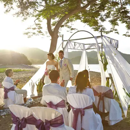 wedding on the beach at Hotel Riu Palace Costa Rica