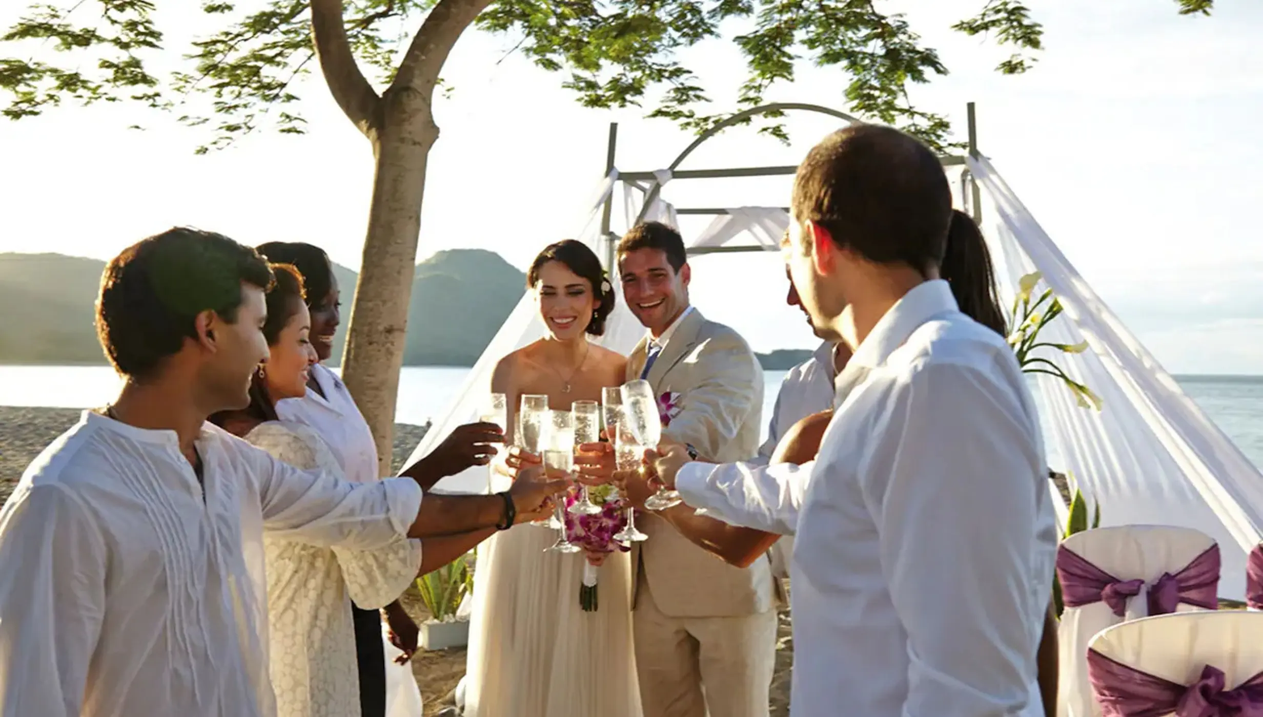 wedding on the beach at Hotel Riu Palace Costa Rica