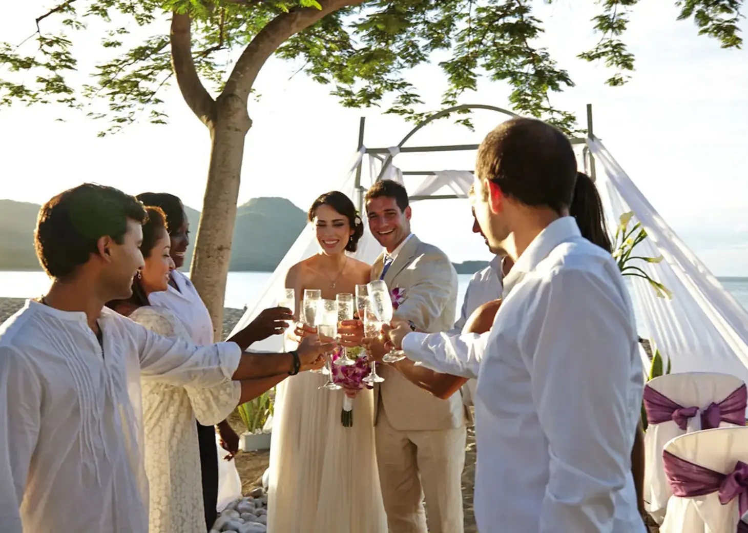 wedding on the beach at Hotel Riu Palace Costa Rica