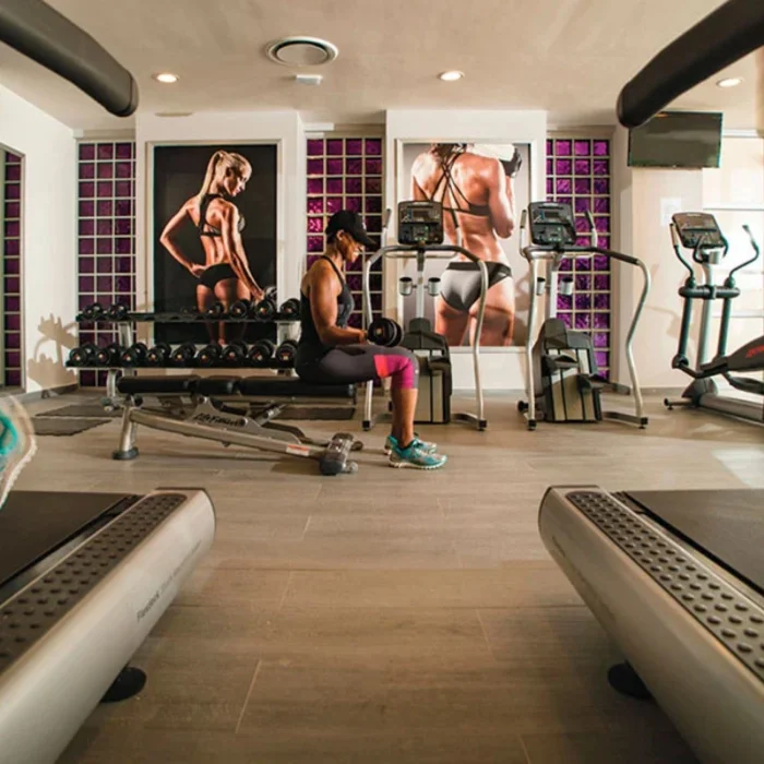 fitness center at Hotel Riu Reggae