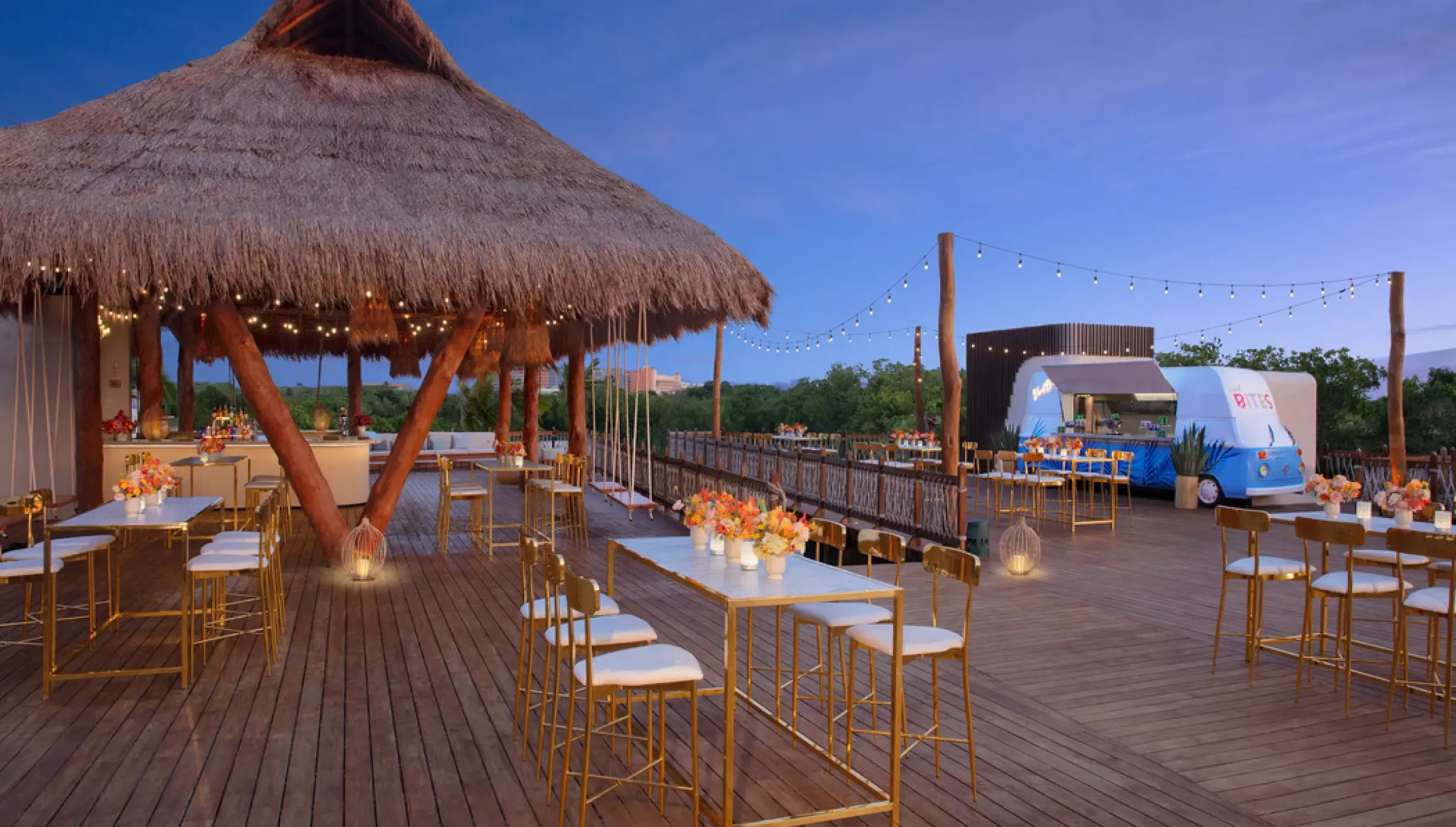 amber bar and vivid bites deck at Hyatt Vivid Grand Island