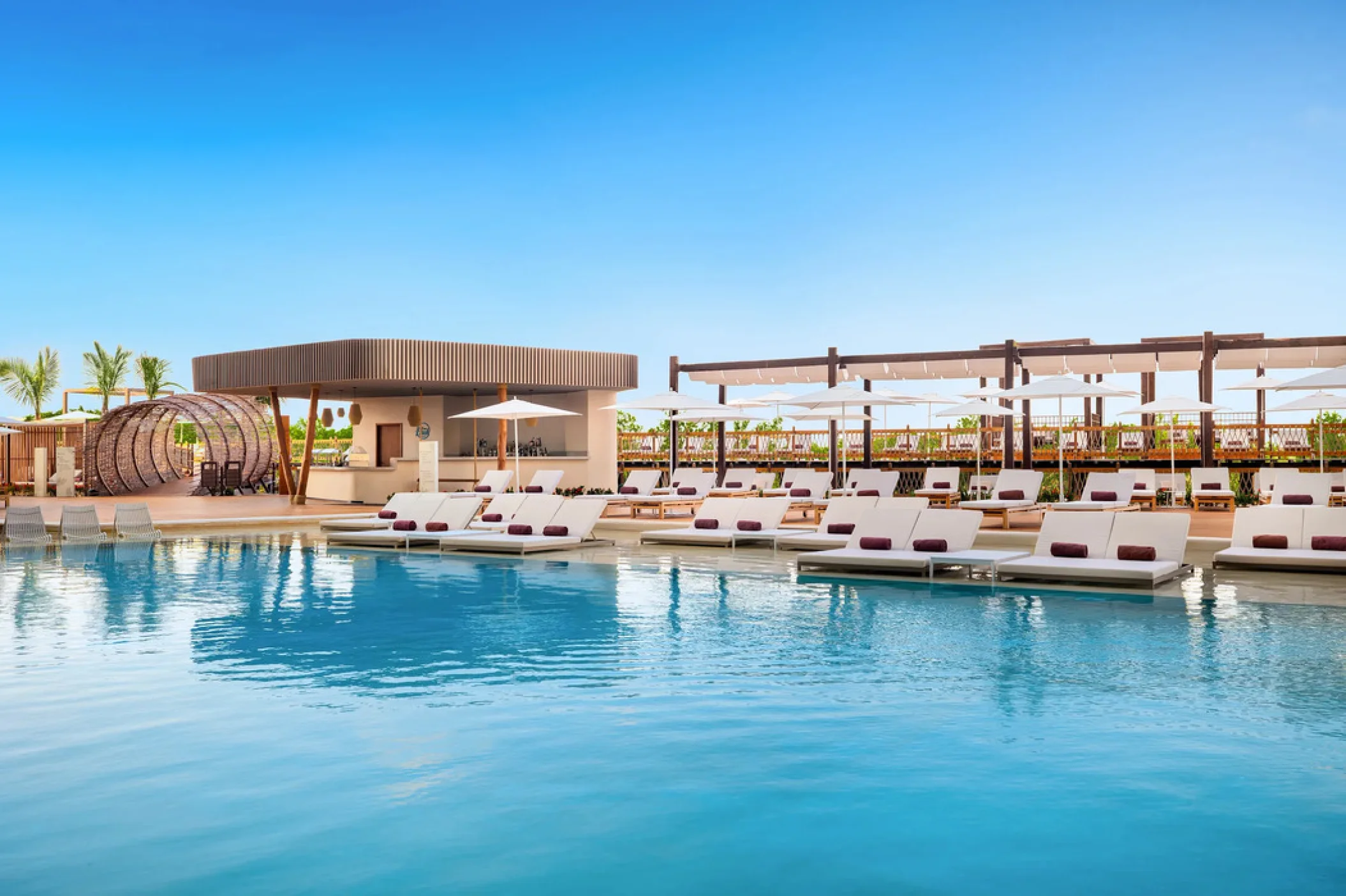main pool at Hyatt Vivid Grand Island