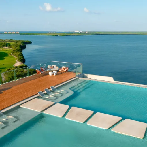 rooftop pool at Hyatt Vivid Grand Island