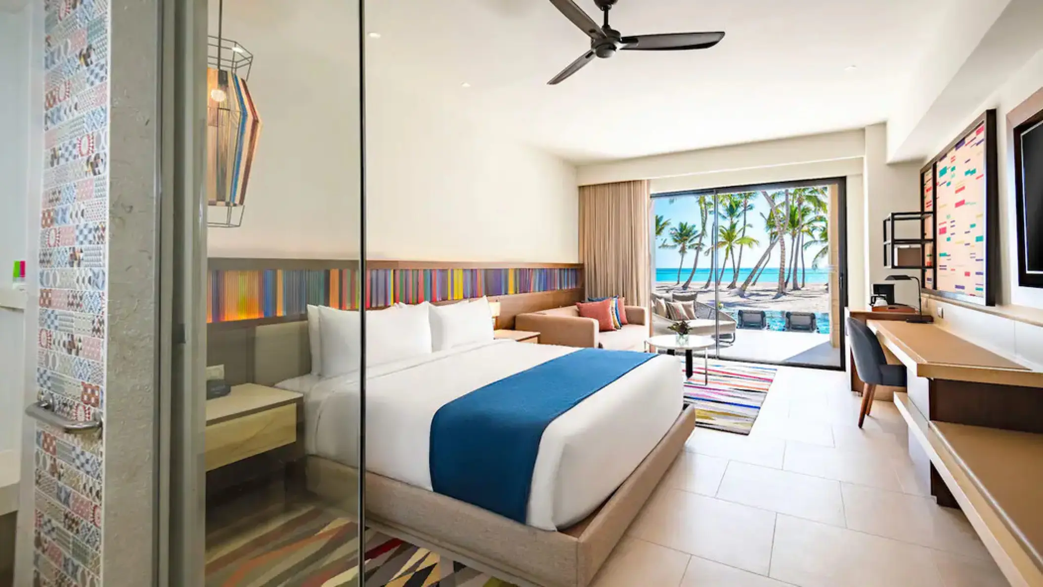 Oceanfront swim-up junior suite at Hyatt Zilara Cap Cana, Punta Cana