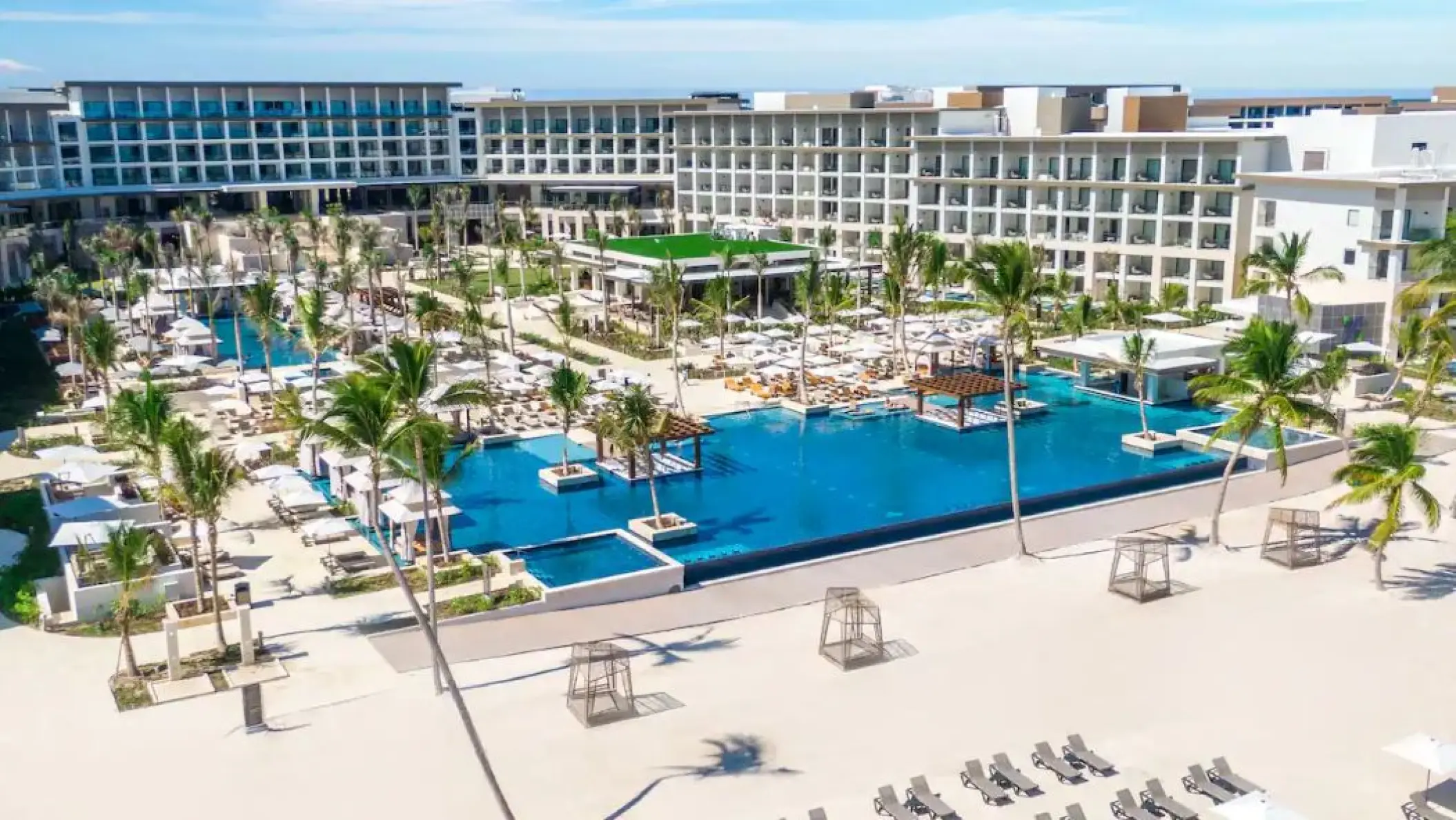 Hyatt Zilara Cap Cana main pool and beachfront buildings, Punta Cana