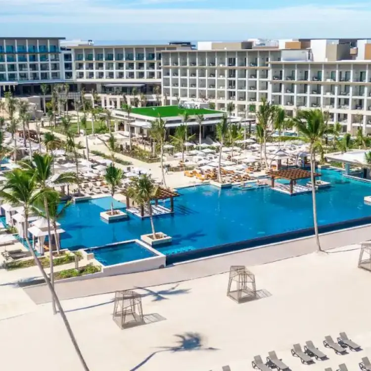 Hyatt Zilara Cap Cana main pool and beachfront buildings, Punta Cana