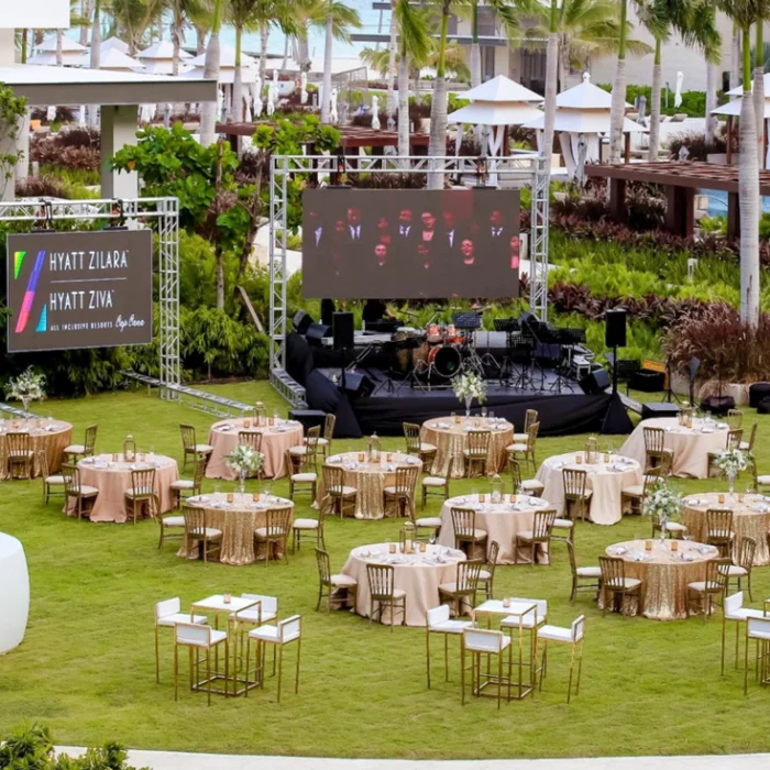 waves lawn venue at Hyatt Zilara Cap Cana