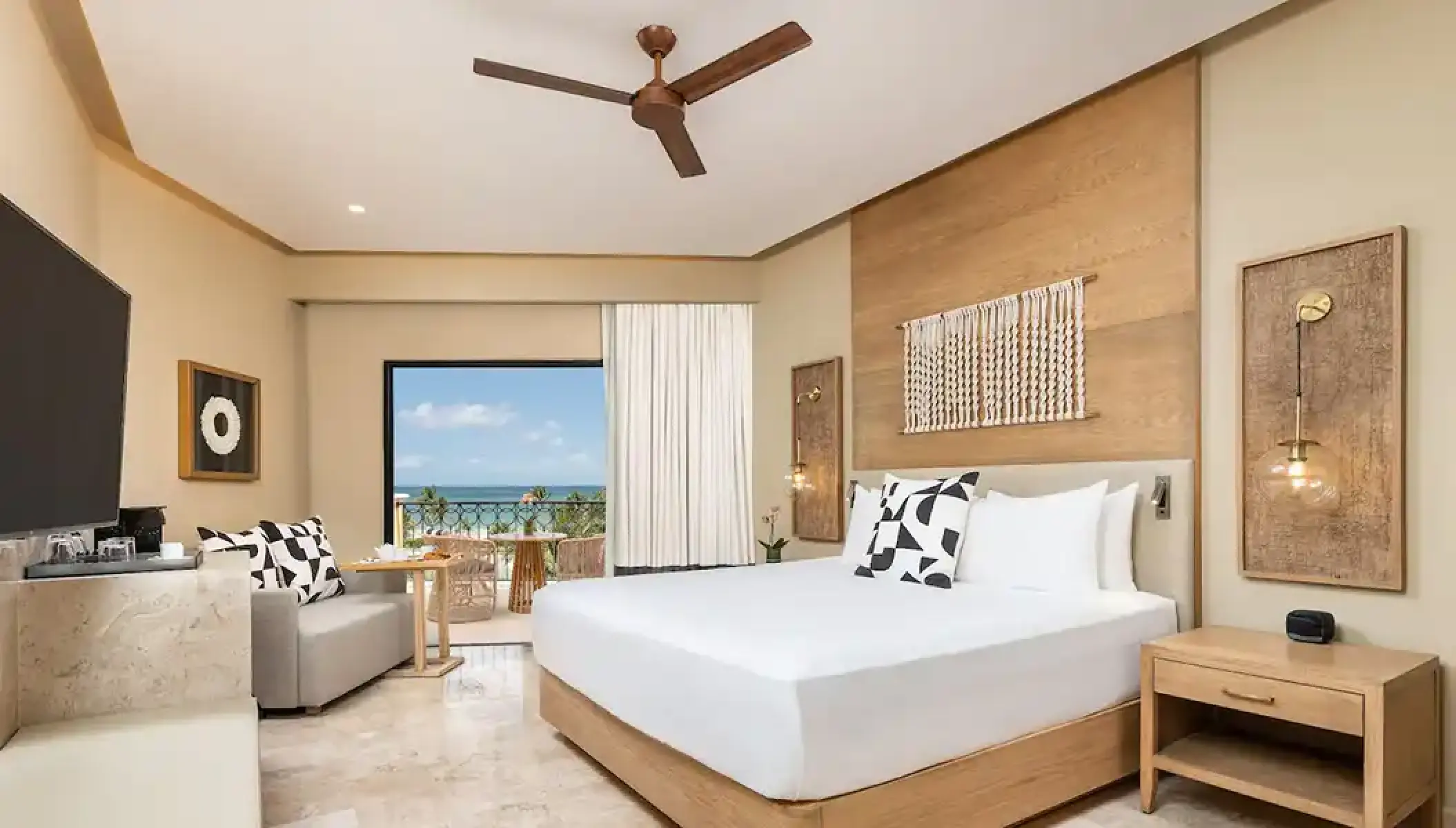 King bedroom with ocean views at Hyatt Zilara Riviera Maya, Riviera Maya