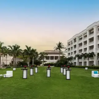 Cocktail reception setup on the East Lawn at Hyatt Zilara Rose Hall, Montego Bay