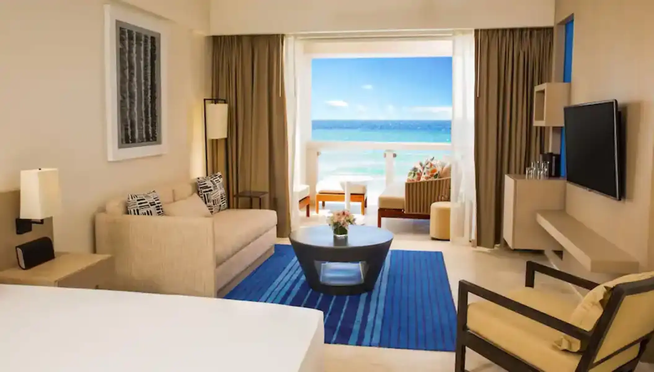 Junior suite with ocean views and balcony at Hyatt Zilara Rose Hall, Montego Bay