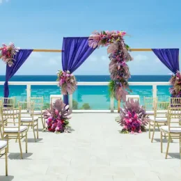 Ceremony in the sky lounge wedding at Hyatt Zilara Rose hall