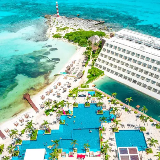 Hyatt Ziva Cancun lighthouse overview