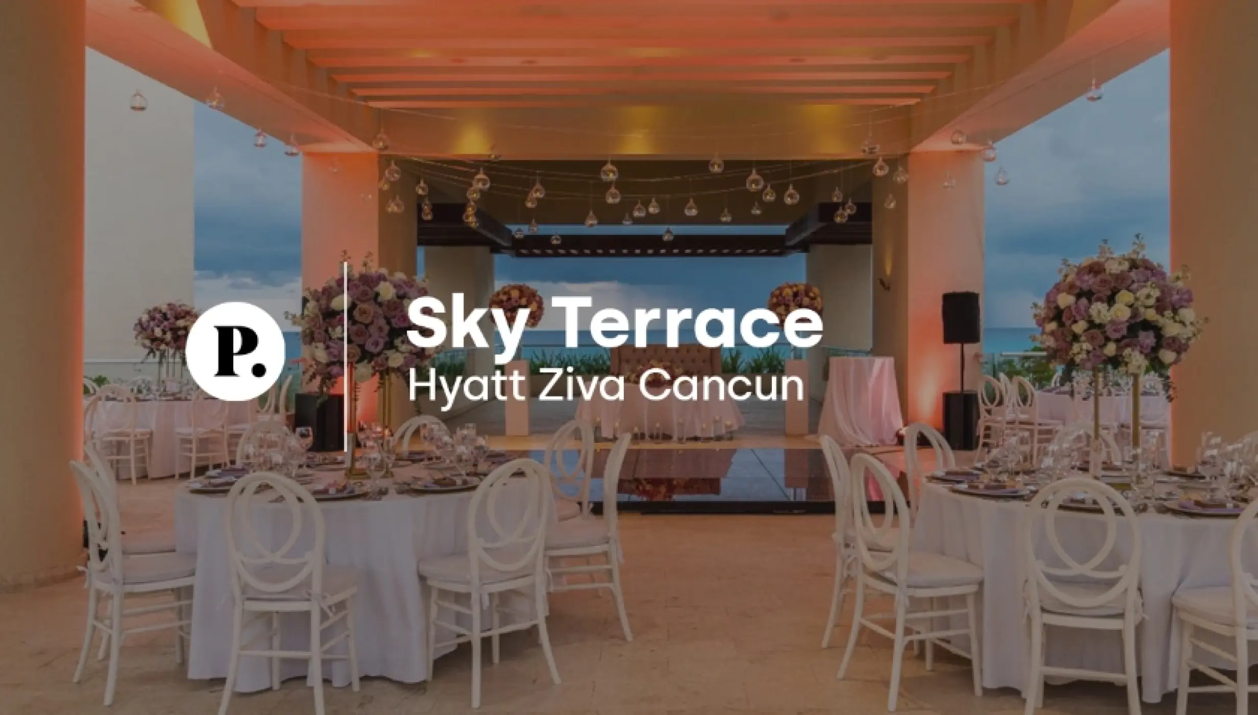 video review of the Sky Terrace venue at Hyatt Ziva Cancun