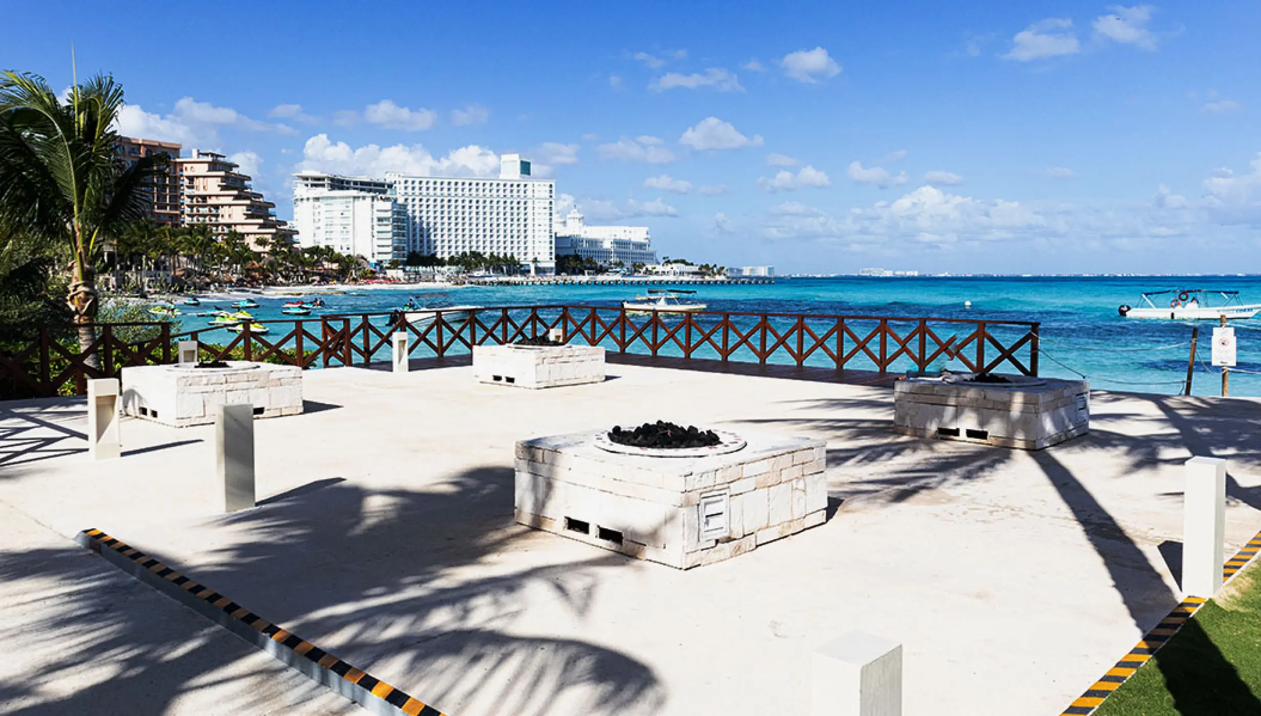 fire Pits Wedding Venue at Hyatt Ziva Cancun