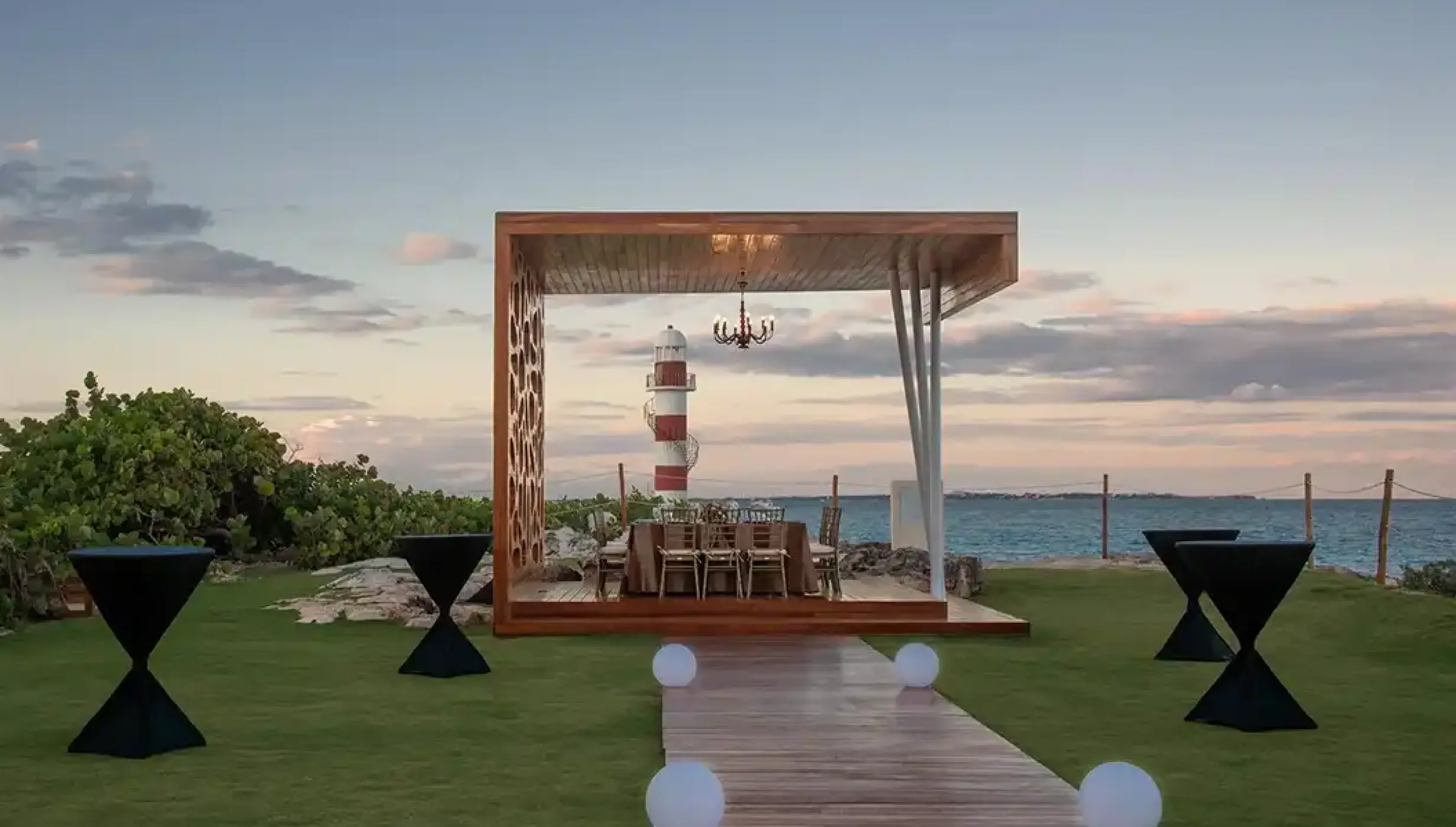 Lighthouse Terrace wedding venue at Hyatt Ziva Cancun