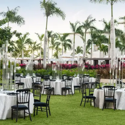 Waves lawn wedding reception at Hyatt Ziva Cap Cana, Punta Cana