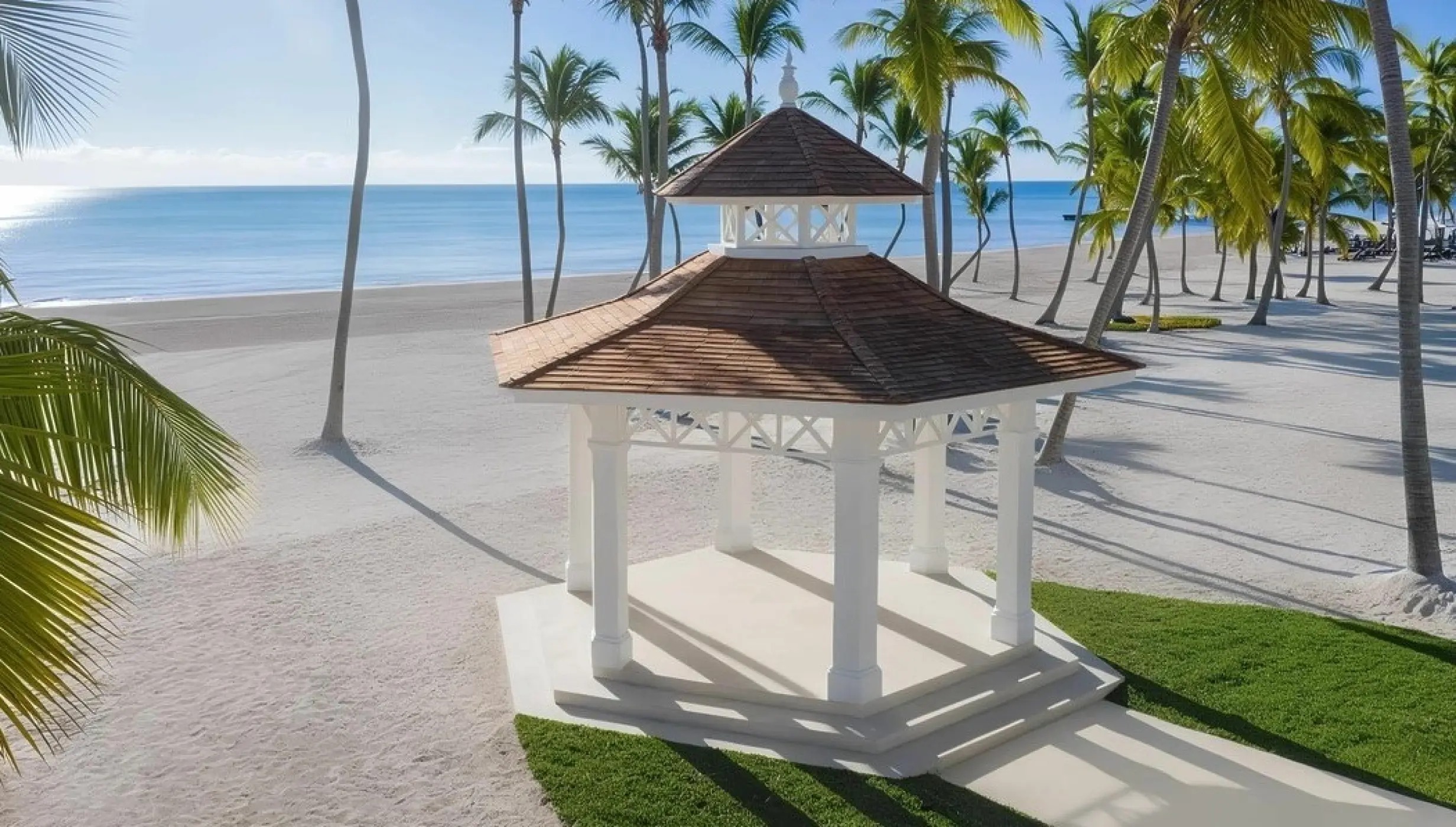 Zilara beach wedding gazebo at Hyatt Ziva Cap Cana, Punta Cana