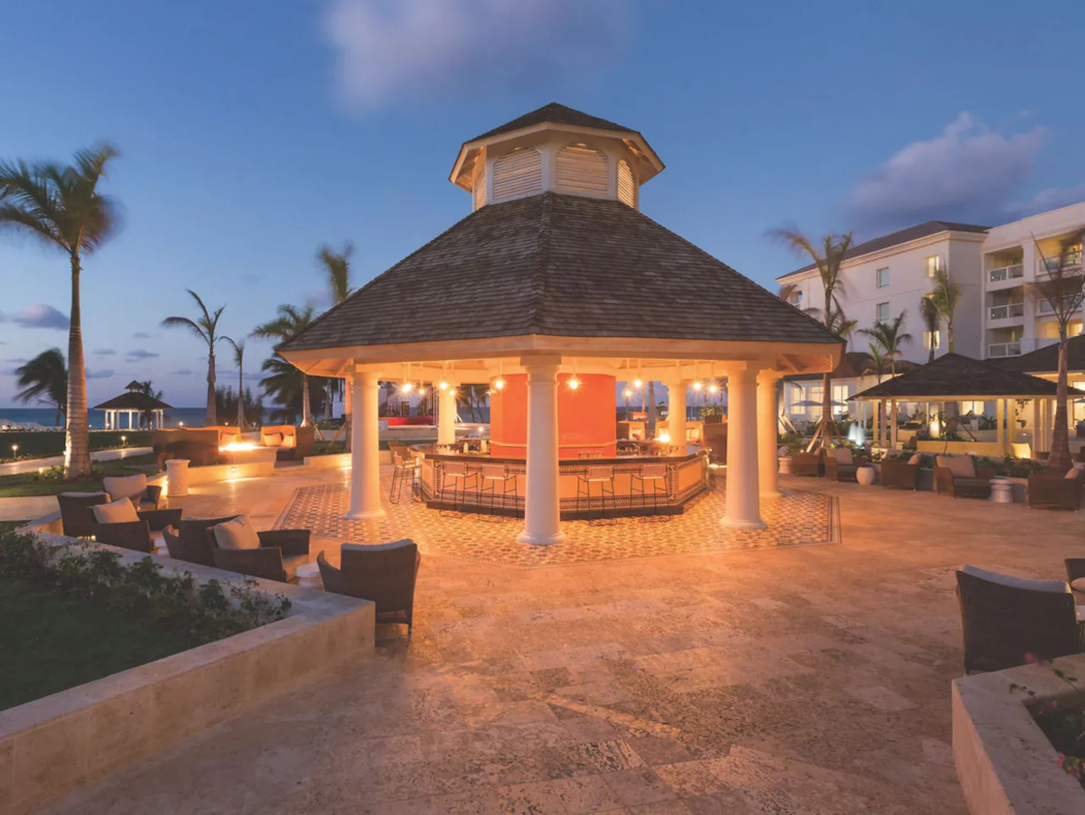 Outdoor bar at Hyatt Ziva Rose Hall