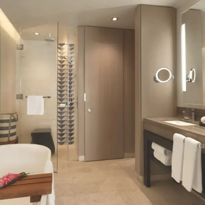 Hyatt Ziva Rose Hall junior suite bathroom