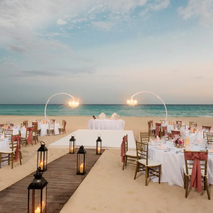 beach venue shared between Iberostar Waves Tucan and Quetzal