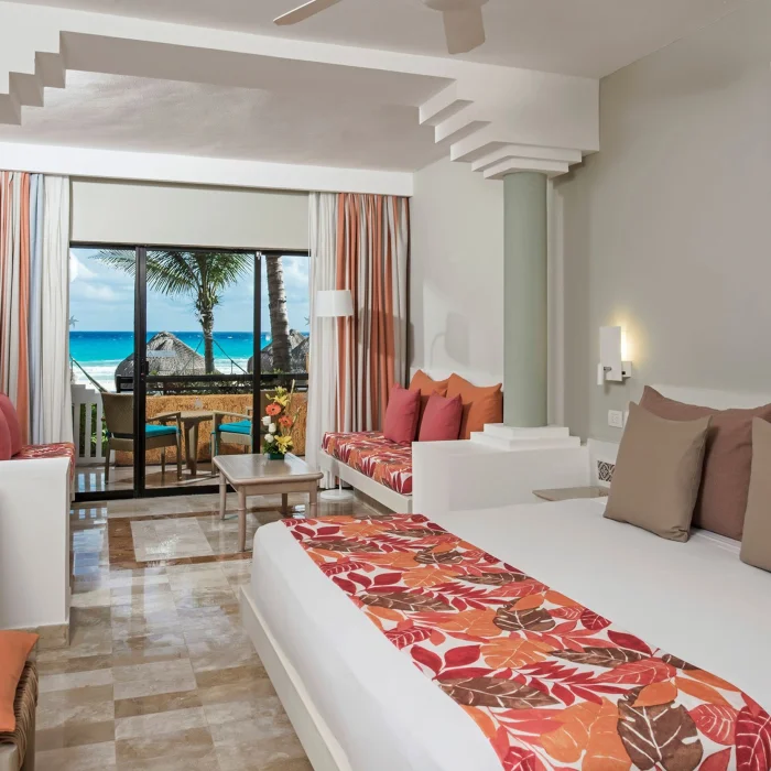 room with queen bed at Iberostar Waves Quetzal