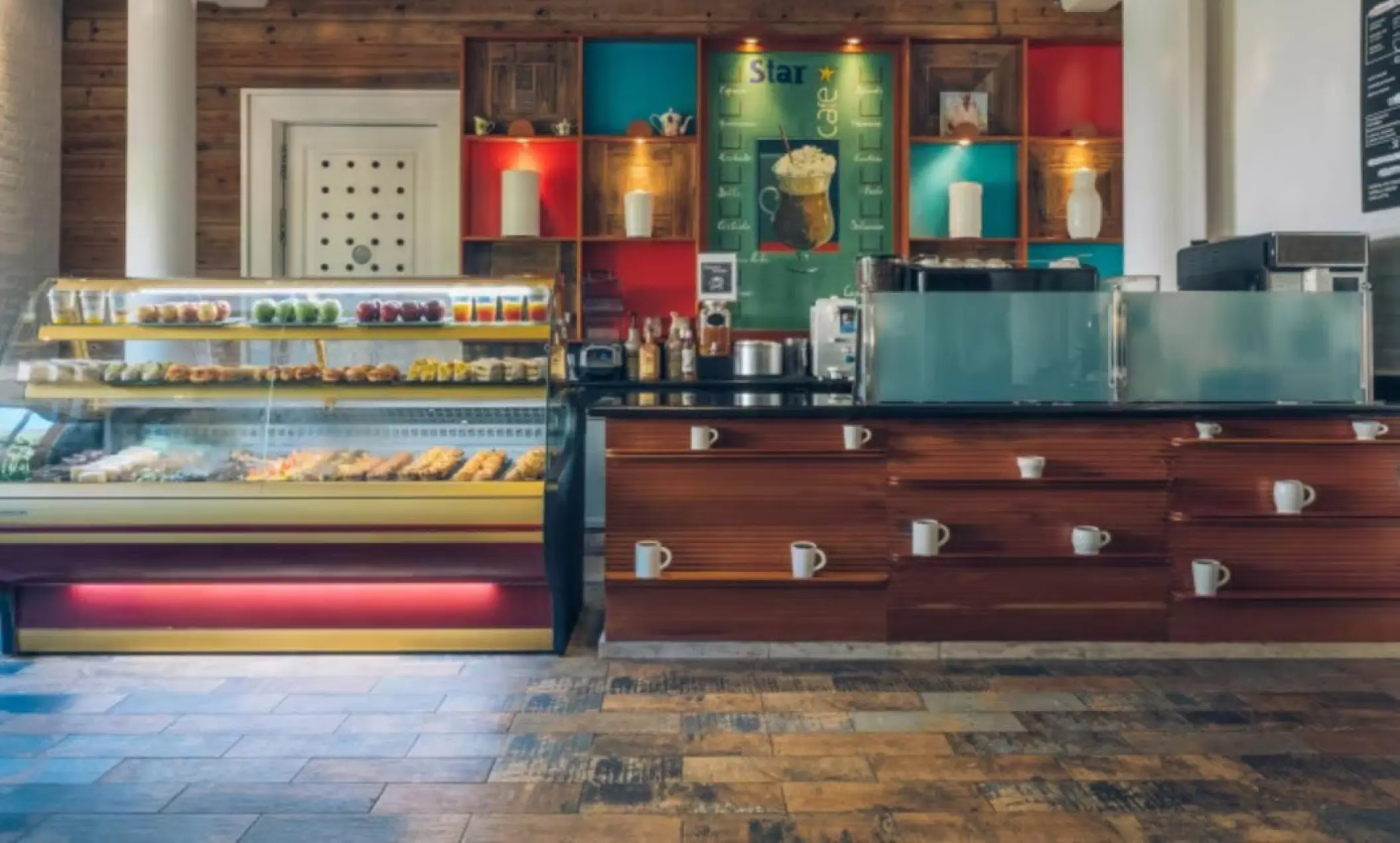 Cafe counter and pastry display case at Iberostar Selection Bavaro, Punta Cana