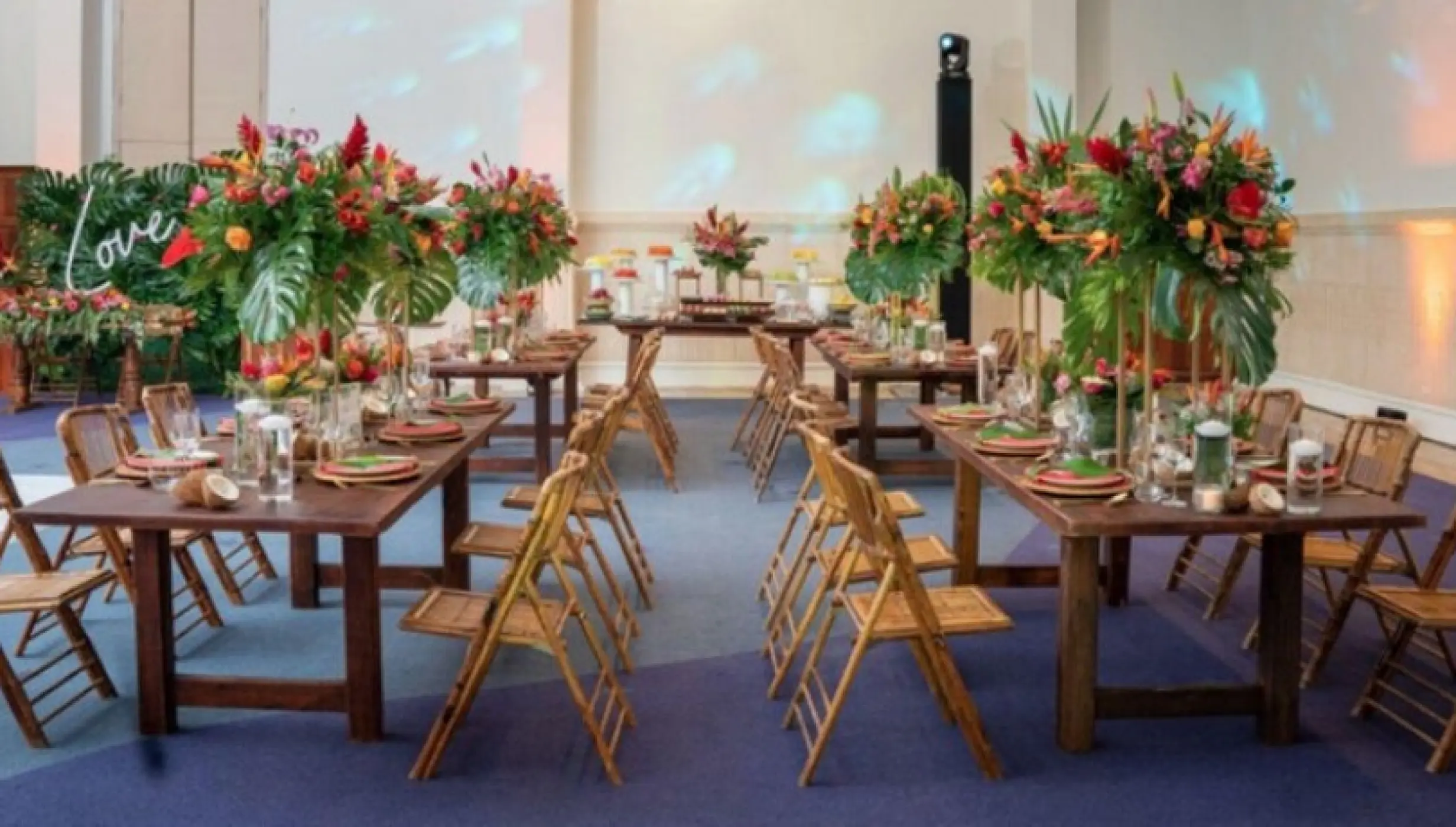 Ballroom wedding reception at Iberostar Hacienda Dominicus, La Romana