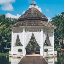 lake gazebo venue at Iberostar Selection Hacienda Dominicus