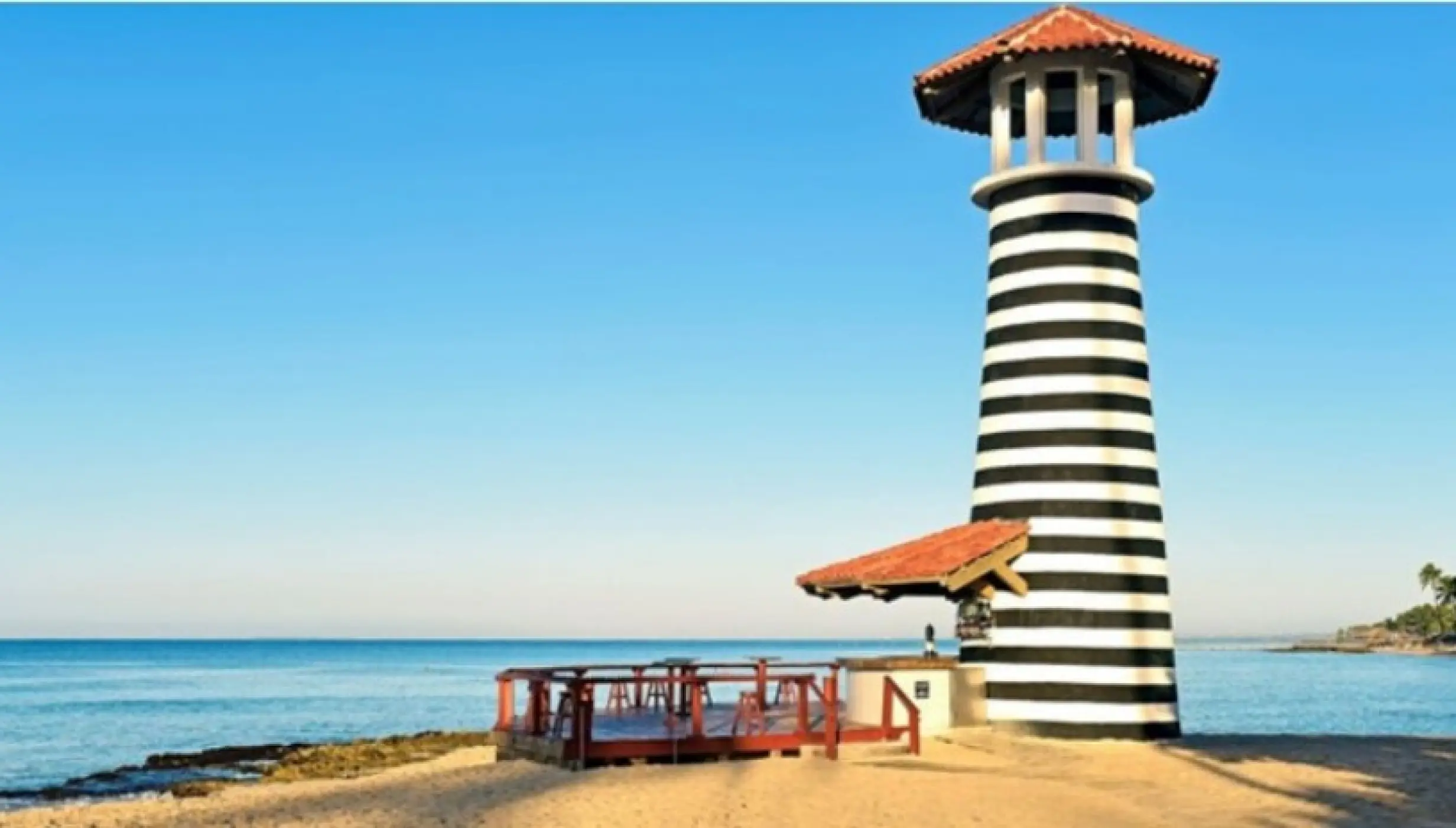 Lighthouse deck wedding venue at Iberostar Hacienda Dominicus, La Romana