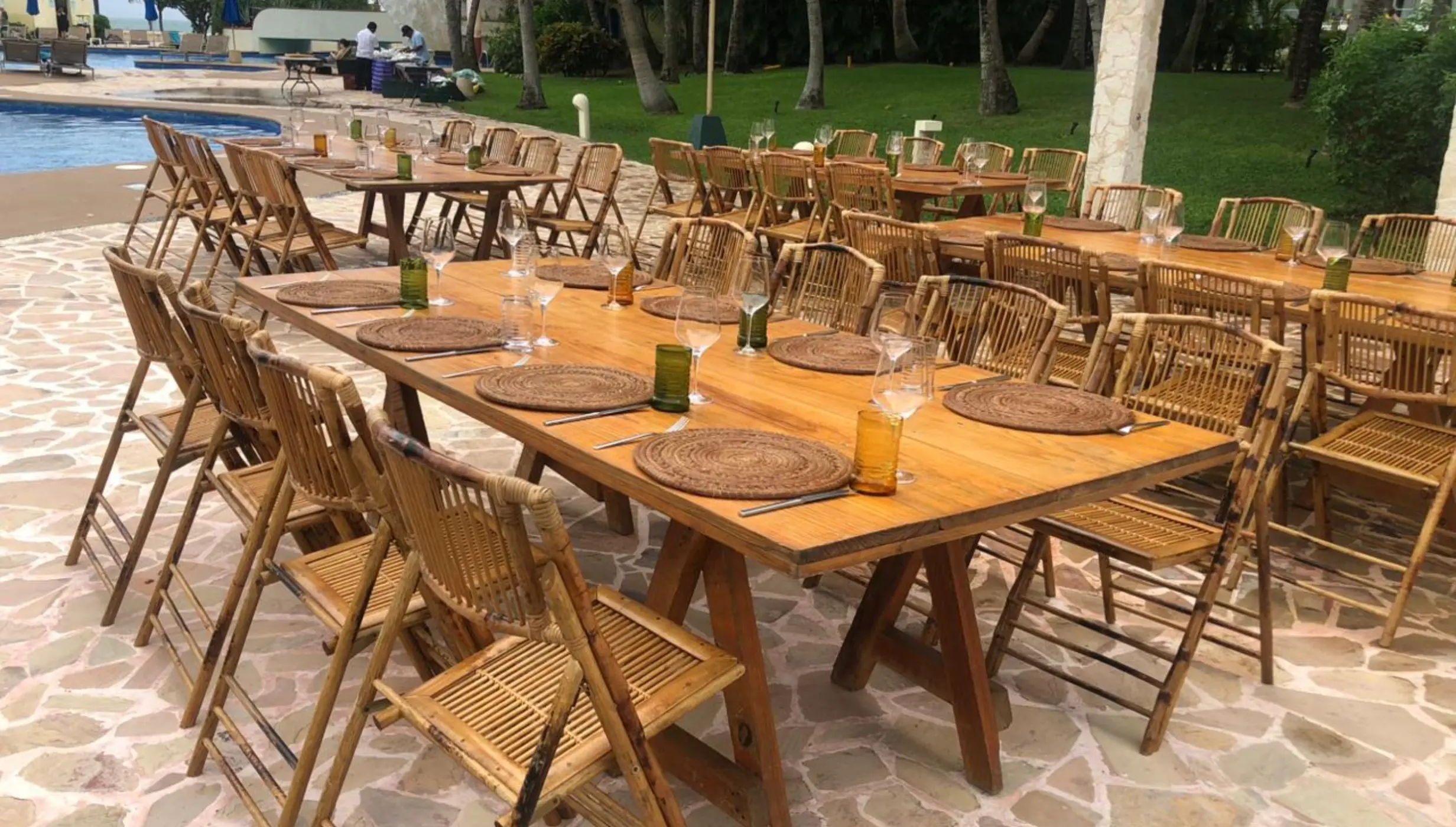 Pool deck venue at Iberostar Selection Riviera Cancun