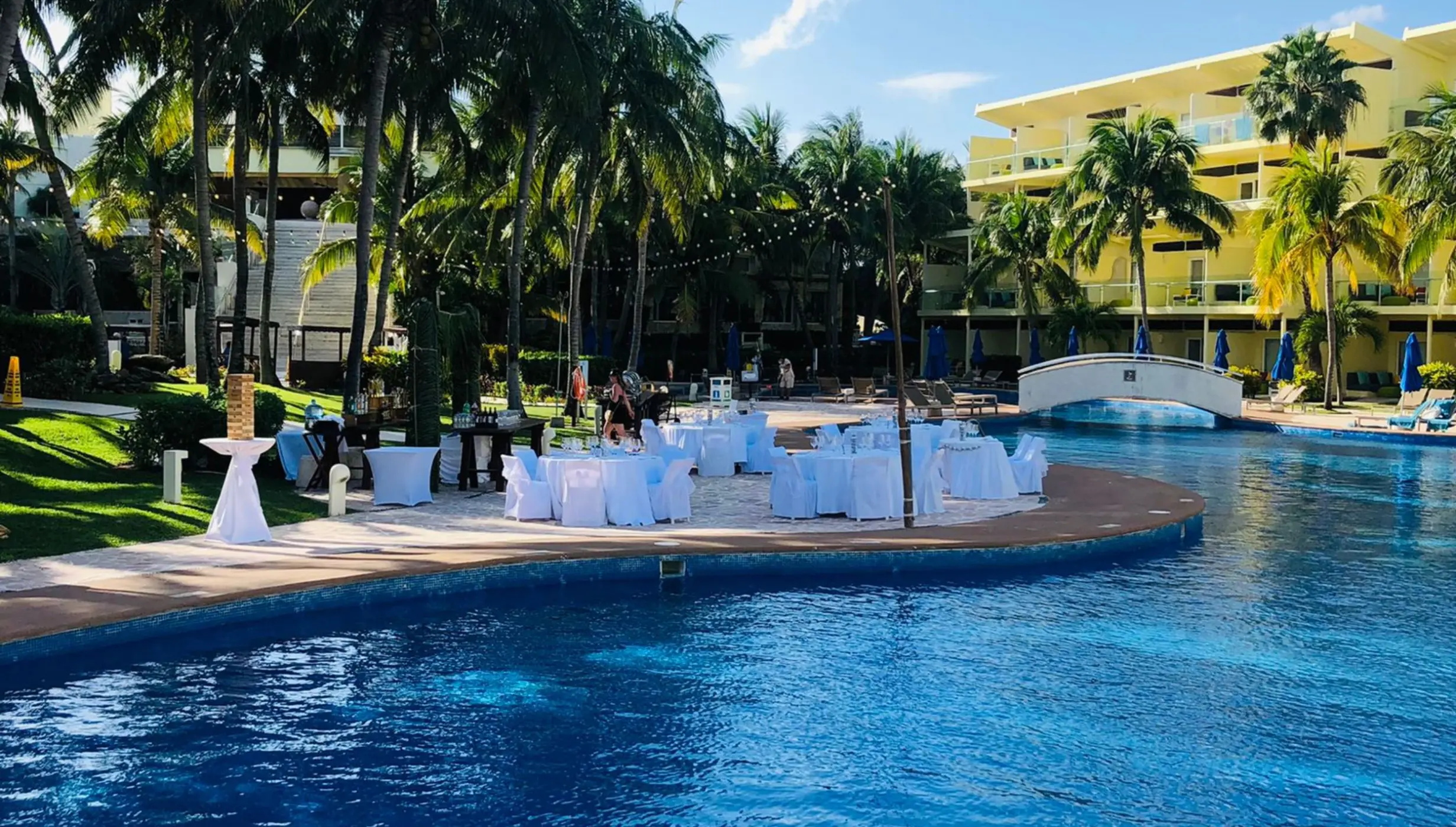 Pool deck venue at Iberostar Selection Riviera Cancun