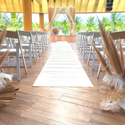 Roof garden wedding ceremony at Iberostar Selection Riviera Cancun, Cancun