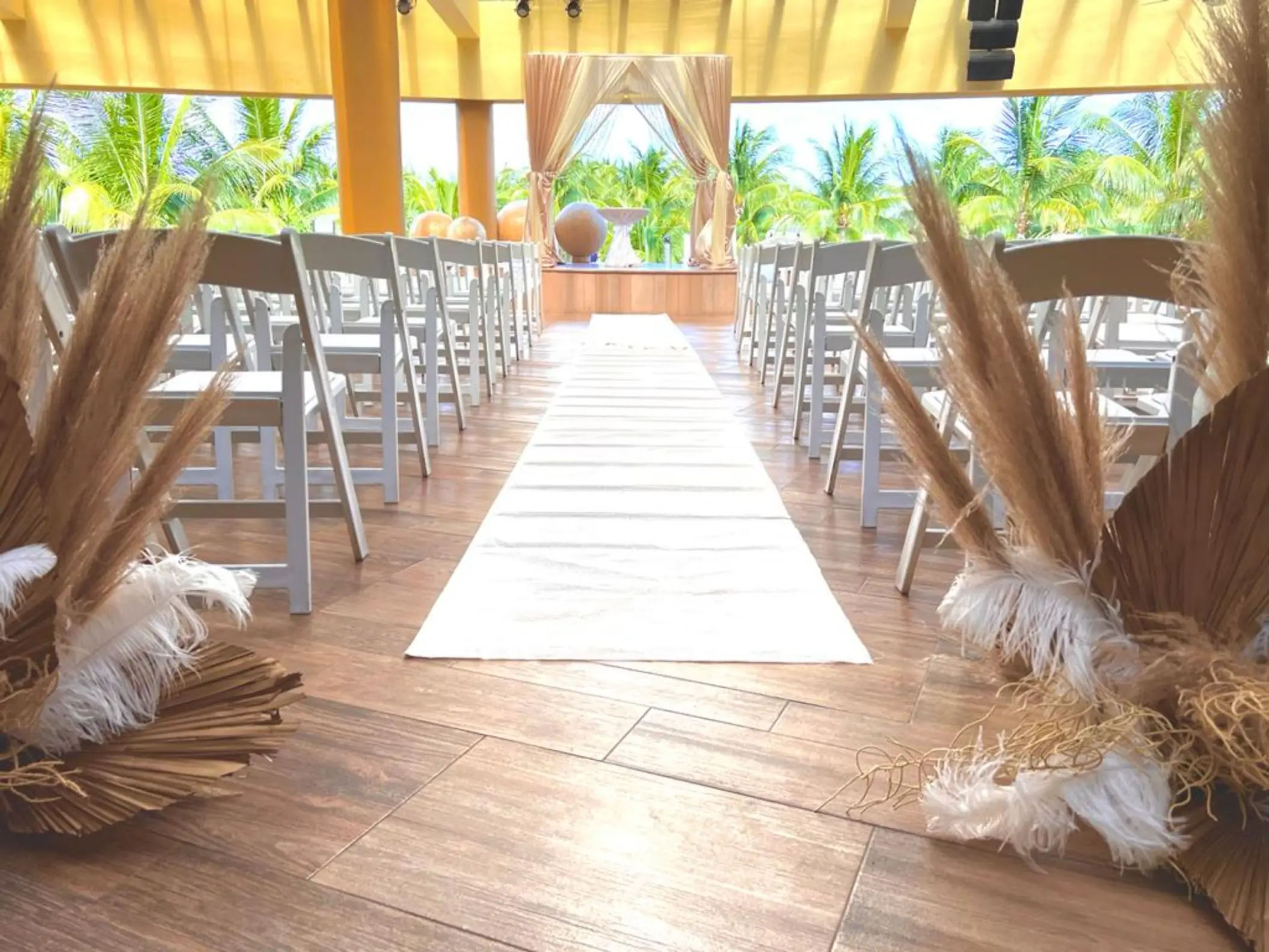 Roof garden wedding ceremony at Iberostar Selection Riviera Cancun, Cancun