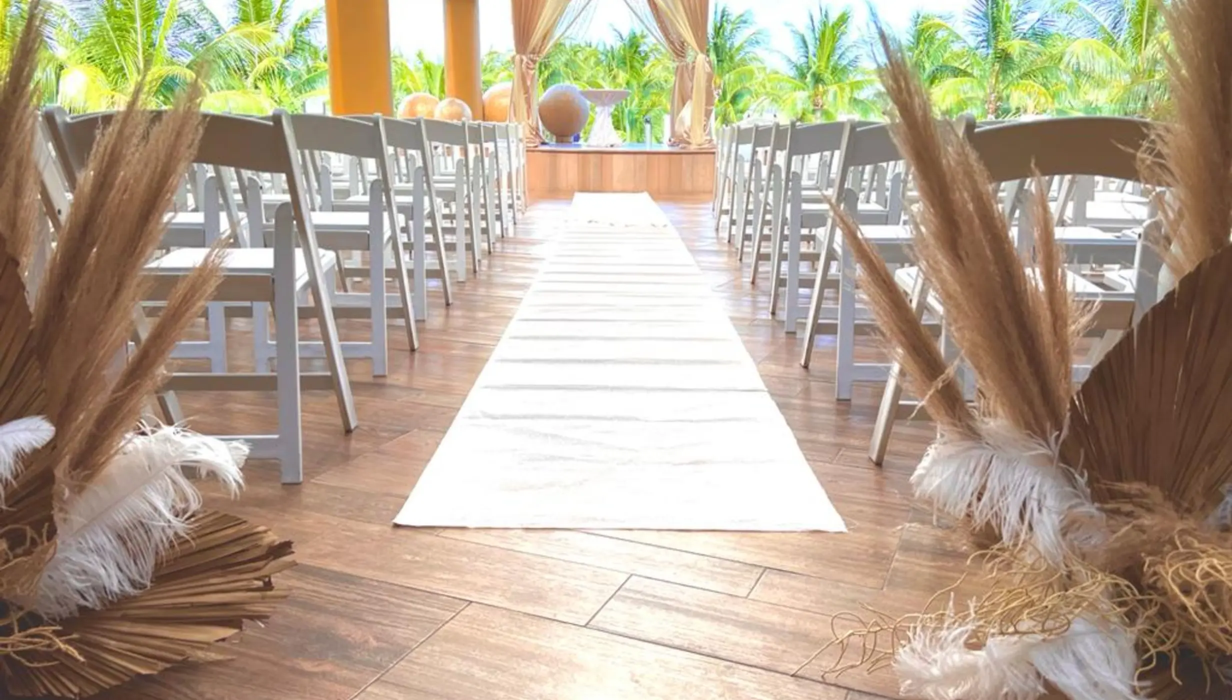 Roof garden wedding ceremony at Iberostar Selection Riviera Cancun, Cancun