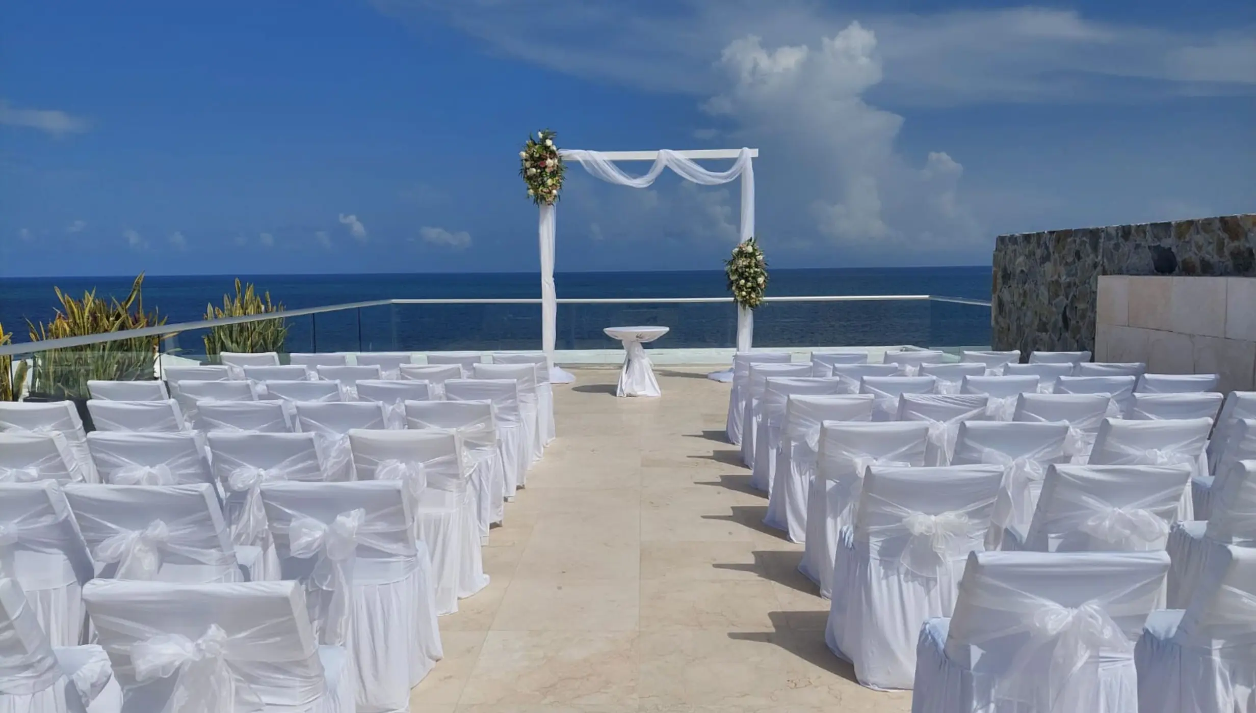 Sky Wedding deck venue at Iberostar Selection Riviera Cancun