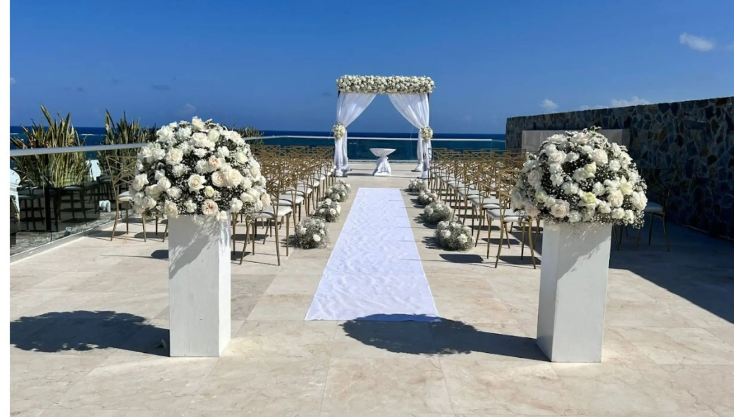 Sky Wedding deck venue at Iberostar Selection Riviera Cancun