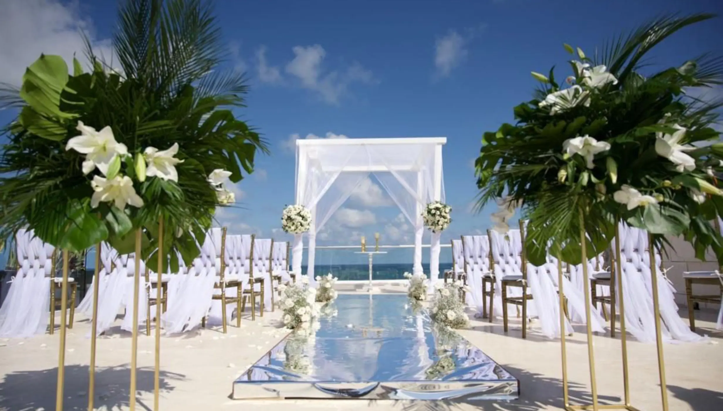 Sky Wedding deck venue at Iberostar Selection Riviera Cancun